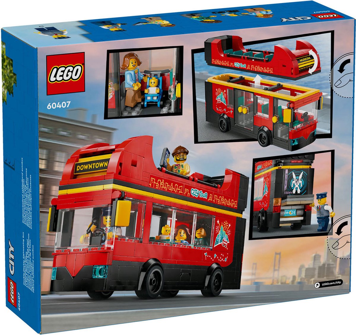 LEGO City Rode Dubbeldekker Toeristenbus - 60407