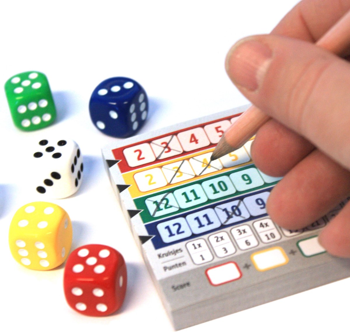 White Goblin Games Qwixx Dobbelspel voor Feestelijke Avonden