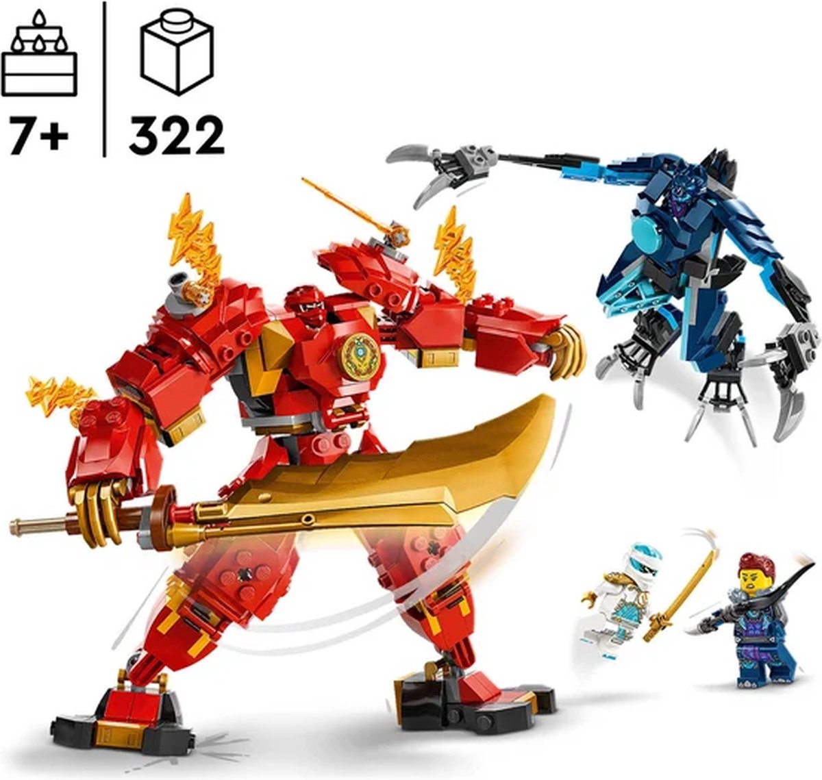 LEGO NINJAGO Kais Elementaire Vuurrrobot - 71808