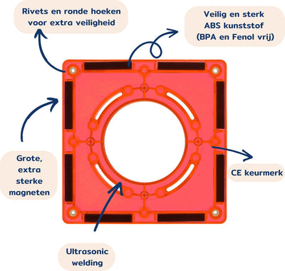 COBLO Marble Track Magnetisch Bouwspeelgoed - 100 stuks
