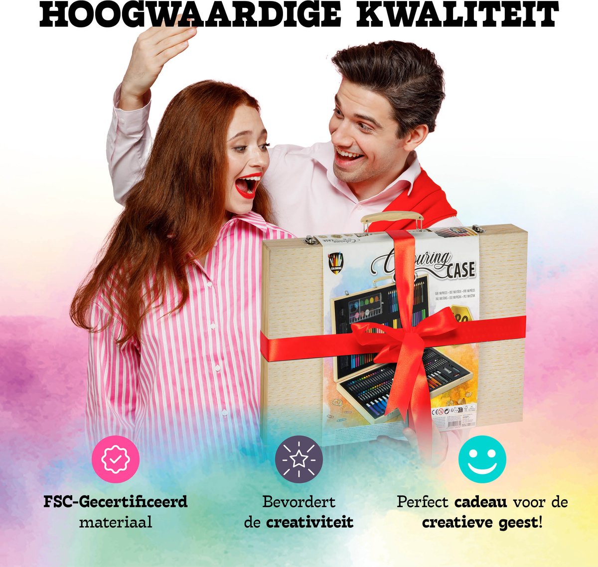 Grafix MEGA XXL Creatieve Tekenset voor Kinderen - 180 Stuks