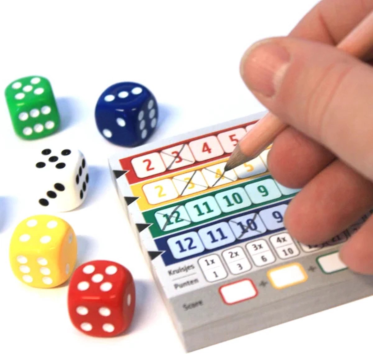 White Goblin Games Qwixx Dobbelspel voor Feestelijke Avonden