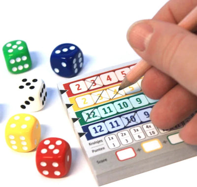White Goblin Games Qwixx Dobbelspel voor Feestelijke Avonden