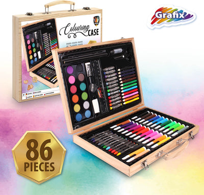 Grafix 86-delige Creatieve Teken- en Knutselset voor Kinderen