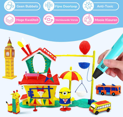 CRYTIVE 3D Pen Startset voor Kinderen en Volwassenen