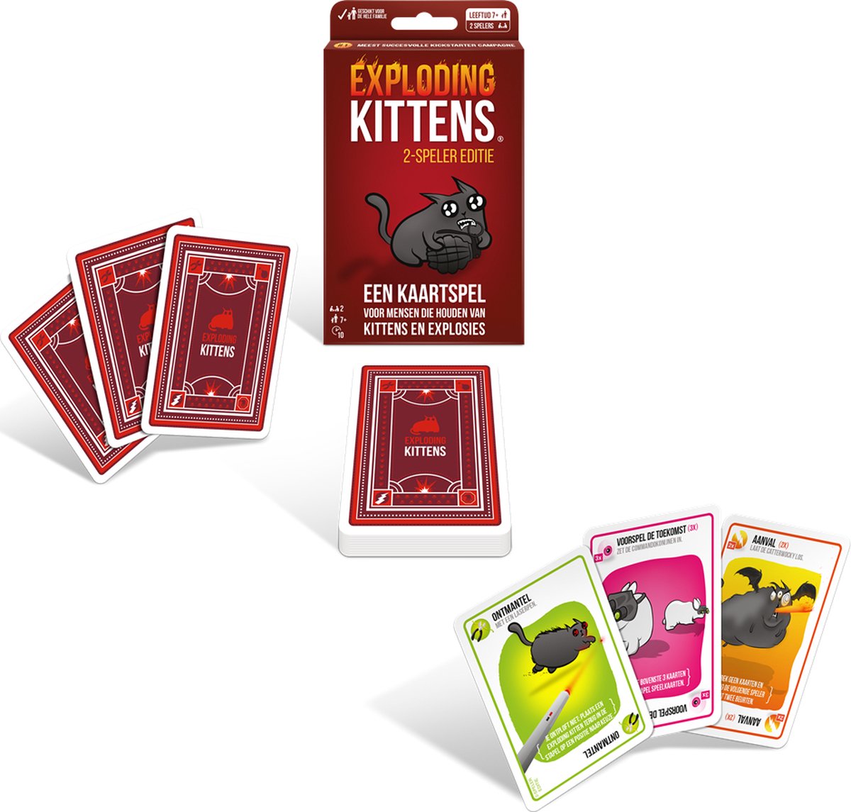 Asmodee Exploding Kittens voor 2 Spelers