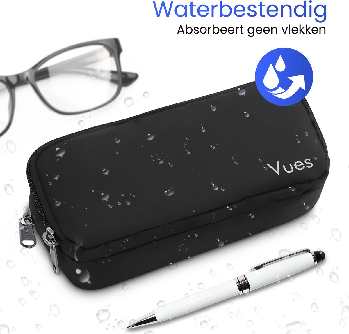 Vues Zwarte Etui voor Volwassenen en Kinderen