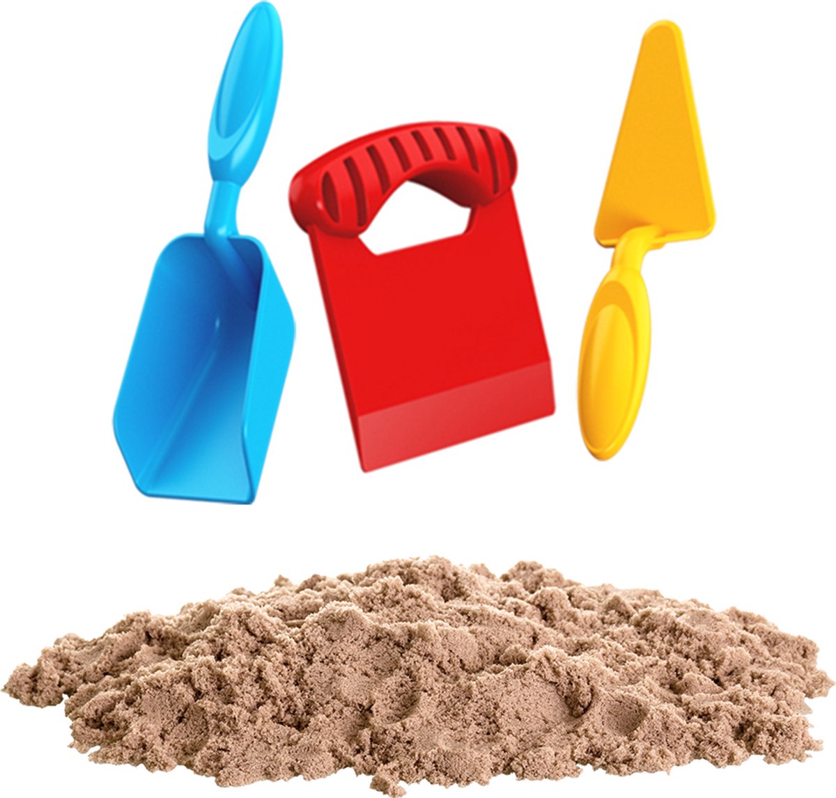 PLAY-IT Kinetische Zandblok Bouwset 750g - Bruin