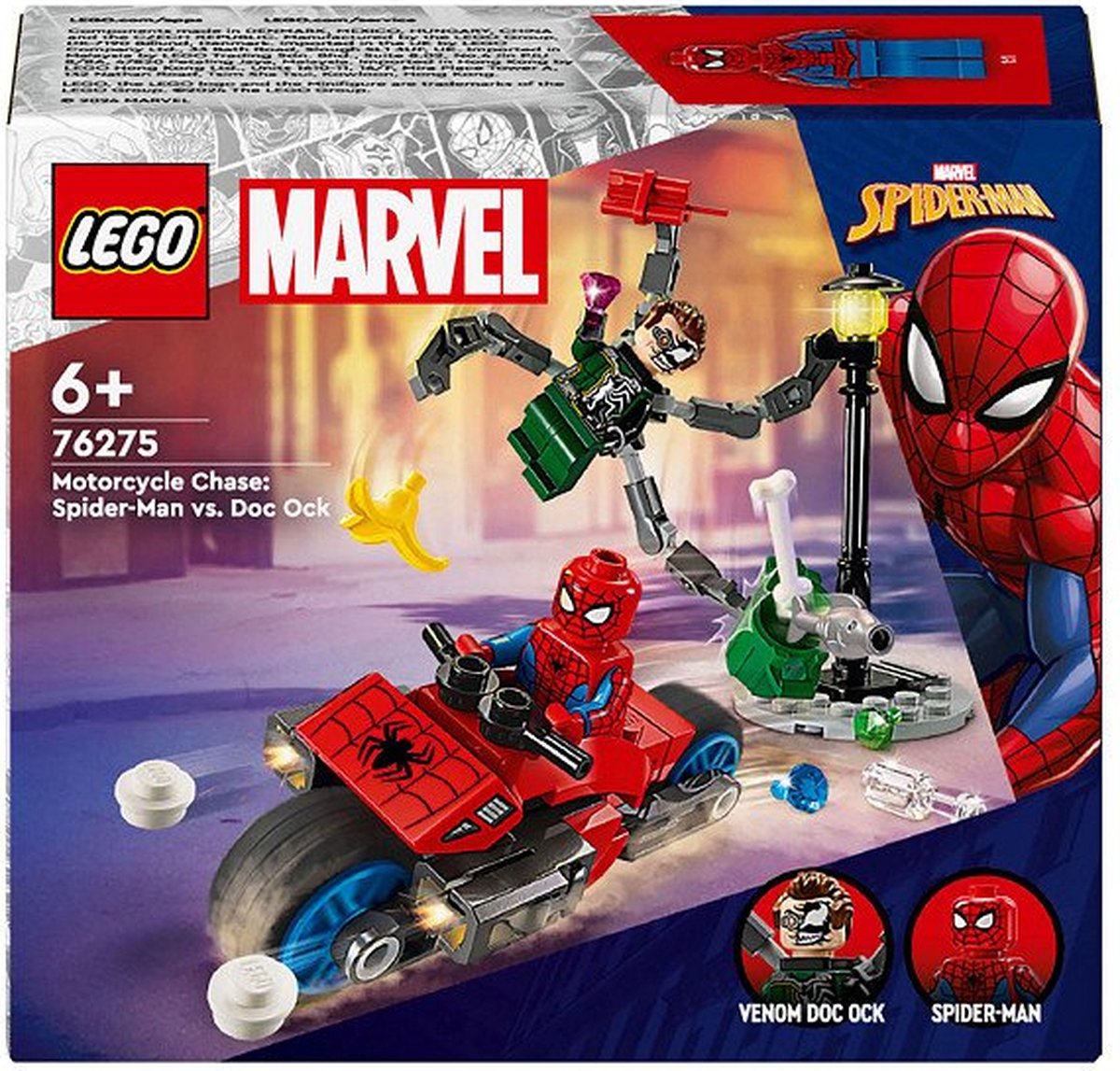 LEGO Marvel Spider-Man Motorachtervolging - 76275