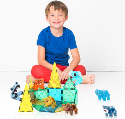 Magnaminds Magnetische Jungle Tegels - 56 Stuks Montessori