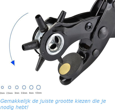 Sans marque Ergonomische Extra Sterke Perforator voor Riemen