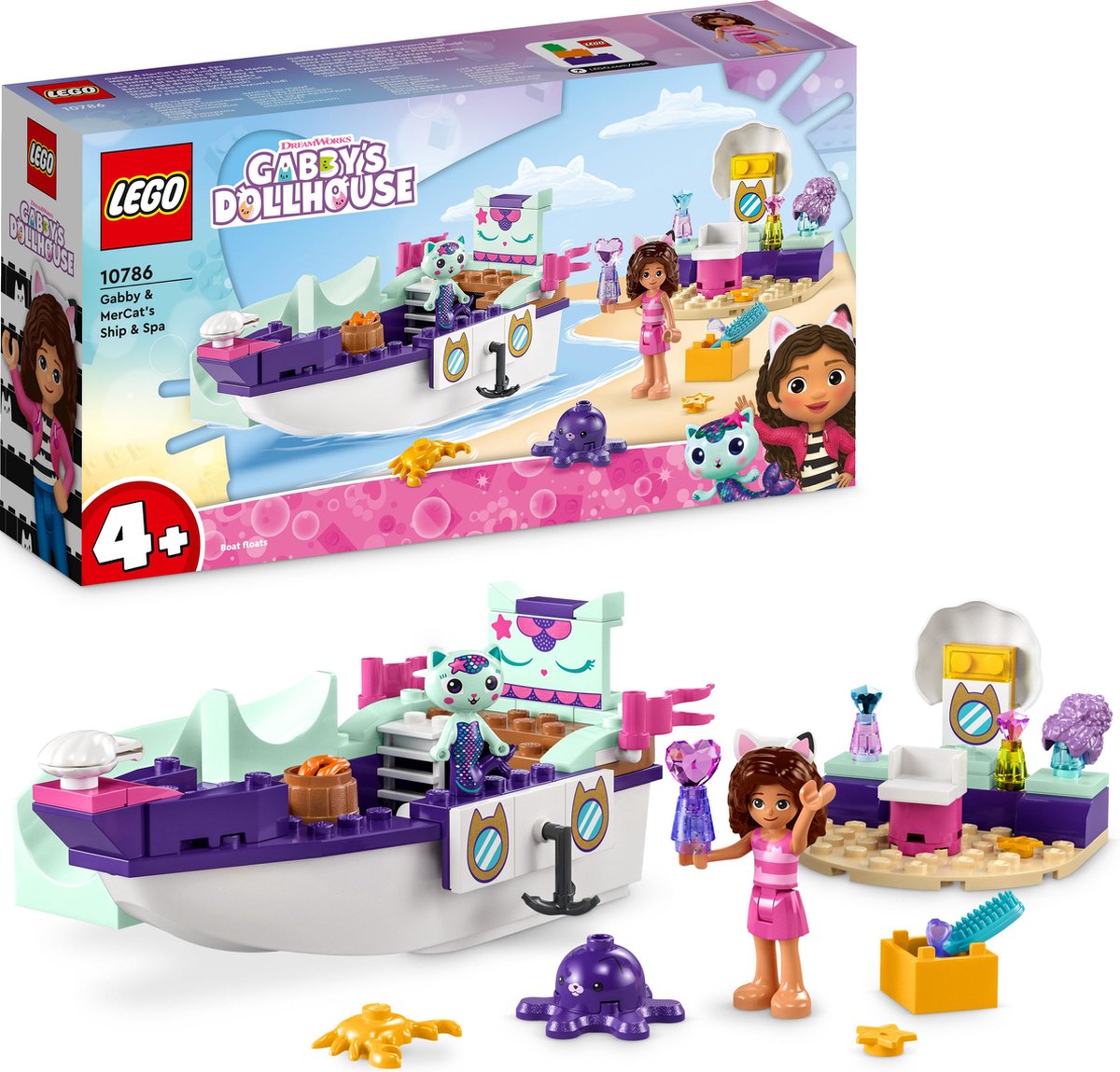 LEGO Gabby's Poppenhuis Met Zeemeermin Kat - 10786