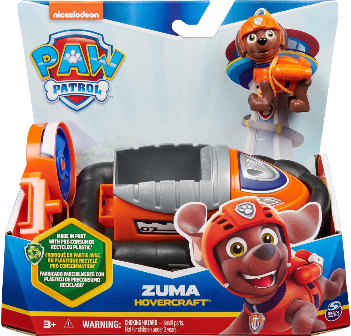 PAW Patrol Zuma's Aéroglisseur met Verzamelbare Figurine