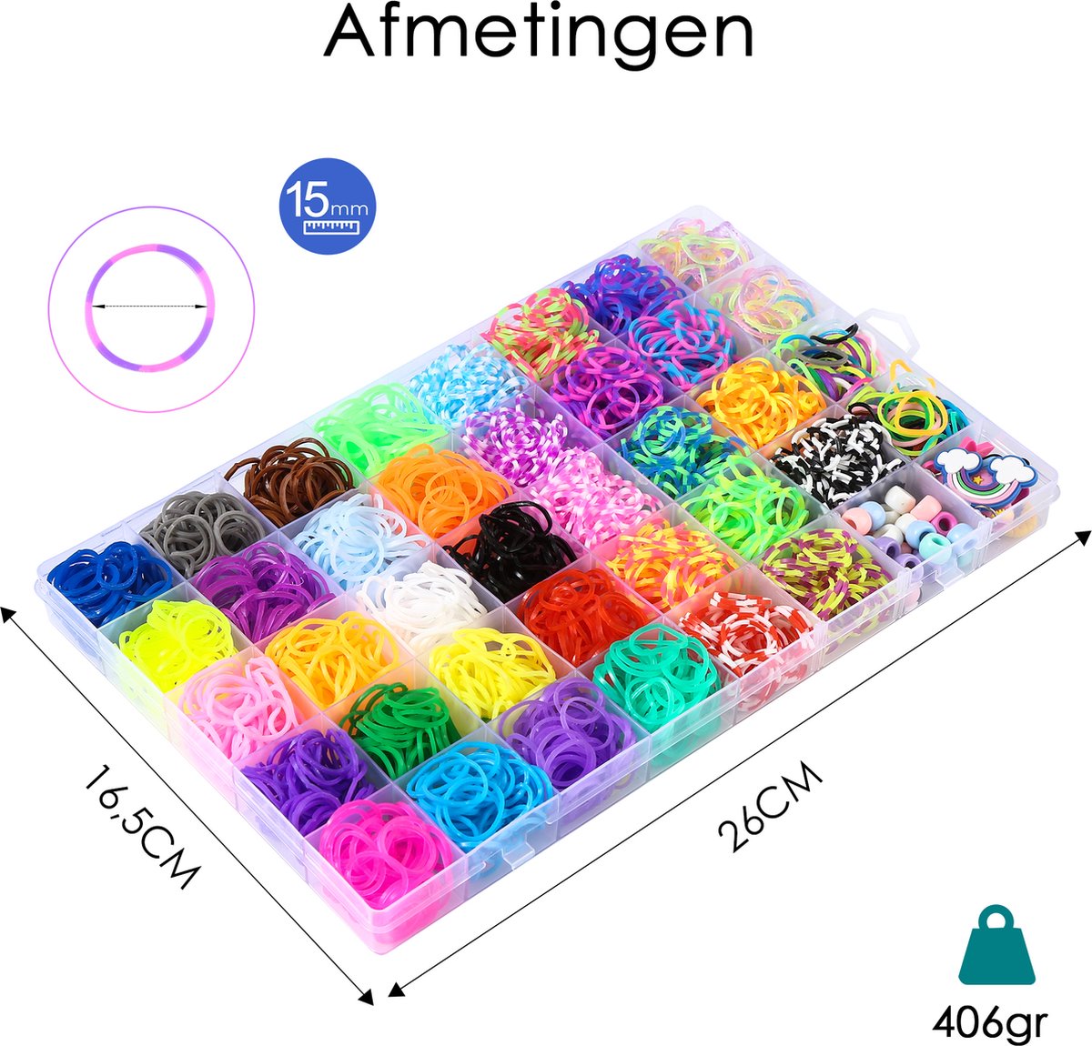 Behave Loom Bands Starterpakket - 38 Kleuren & Accessoires