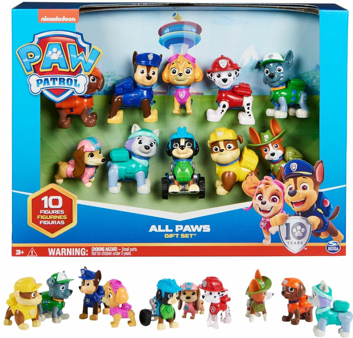 PAW Patrol 10e Verjaardag Collectie - 10 Articulerende Figuren