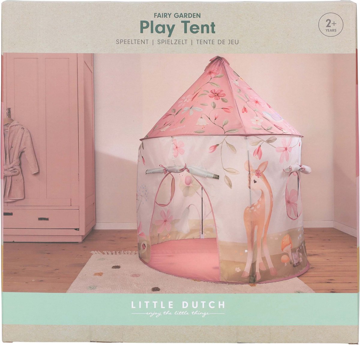 Rubo Toys Little Dutch Feeëntuin Speeltent - Roze