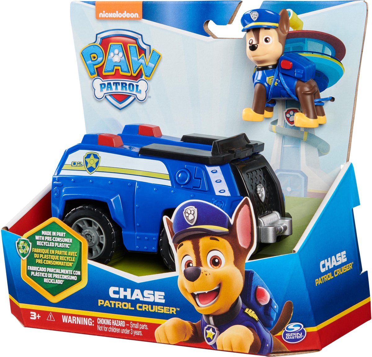 PAW Patrol Chase Politiewagen met Verzamelbare Figuur