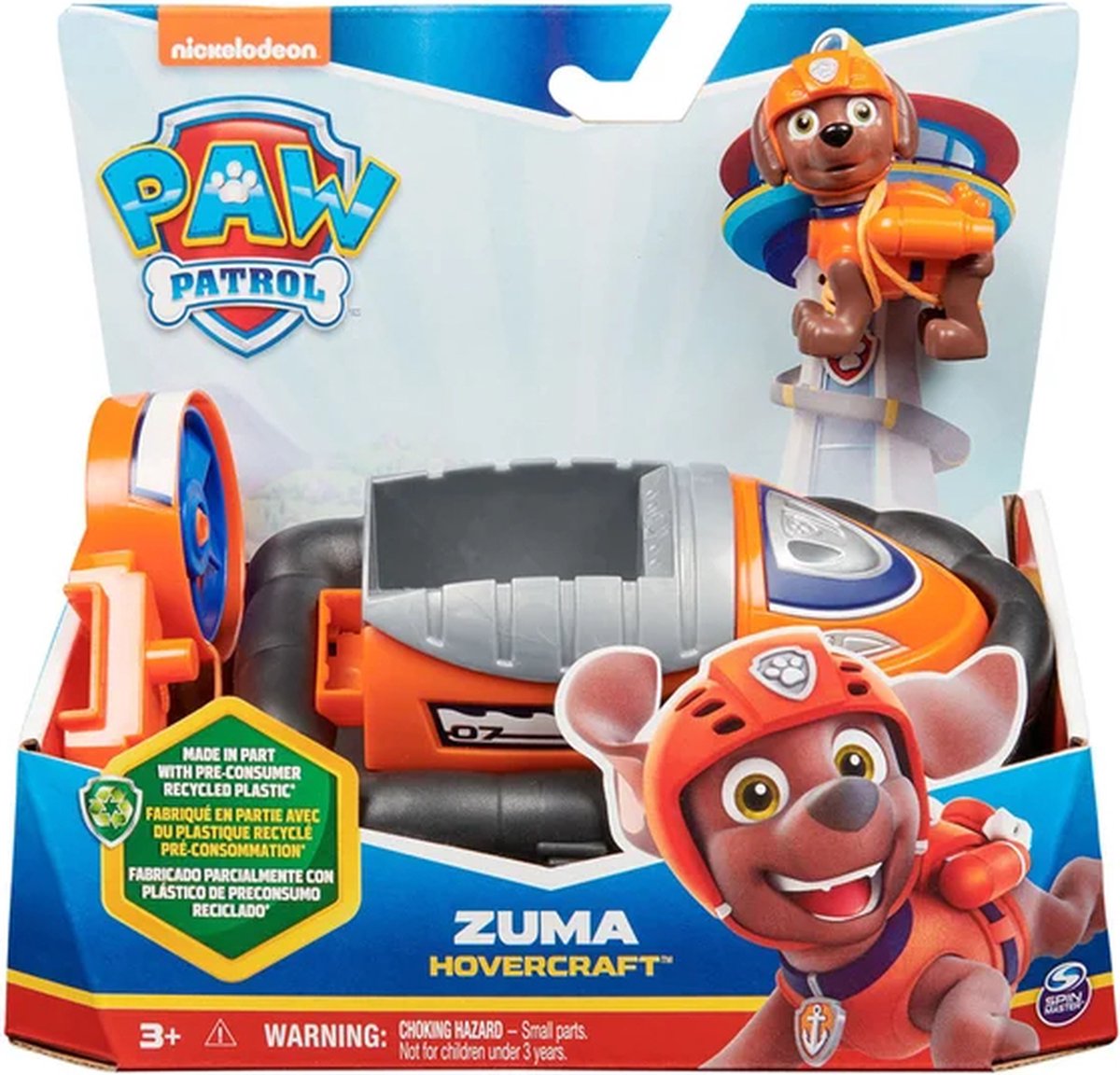 PAW Patrol Zuma's Aéroglisseur met Verzamelbare Figurine