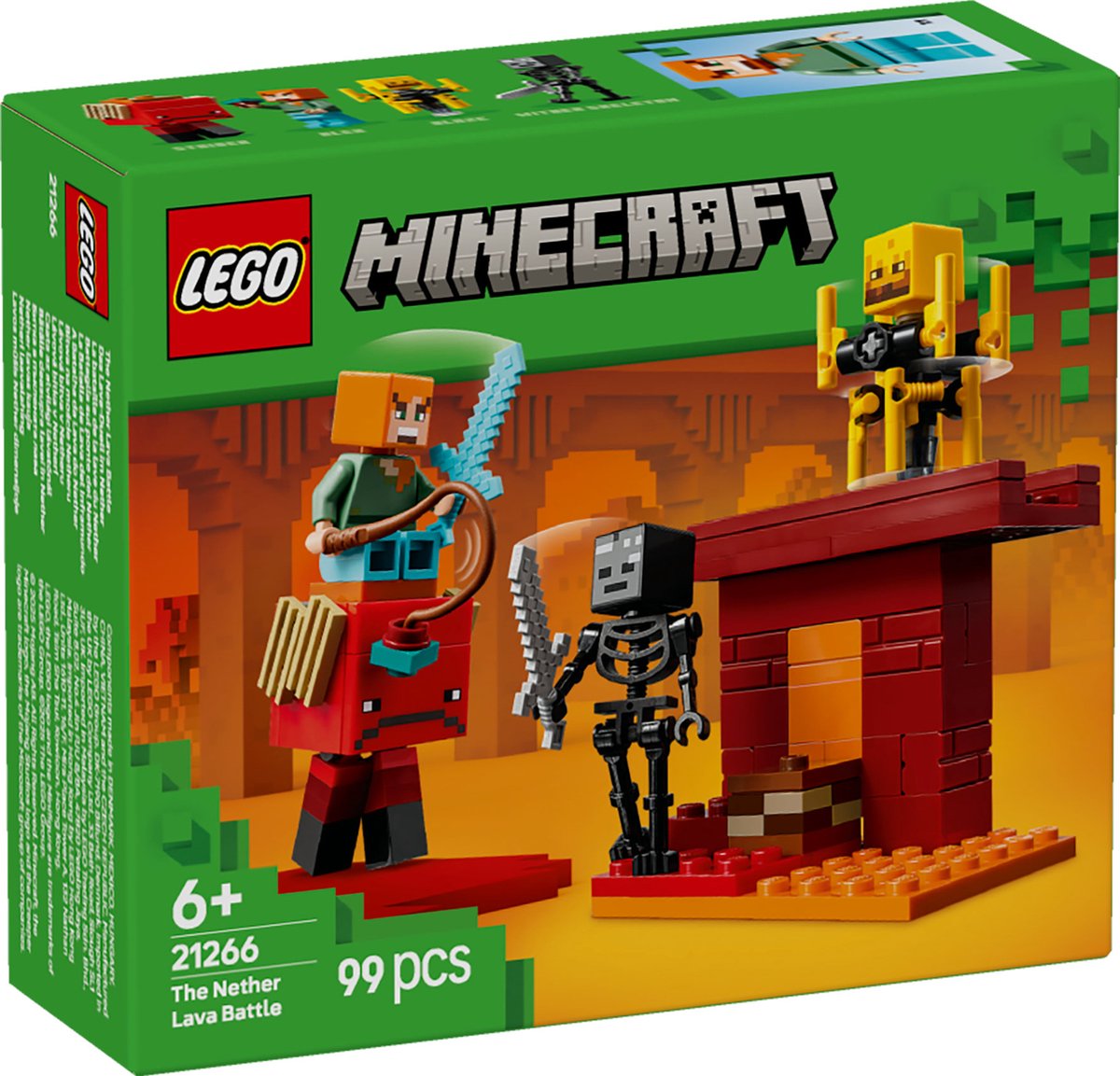 LEGO Minecraft De Lava Strijd in de Nether - 21266