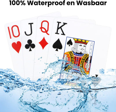 Boncy Hoogwaardige Speelkaarten Set - Rood en Blauw