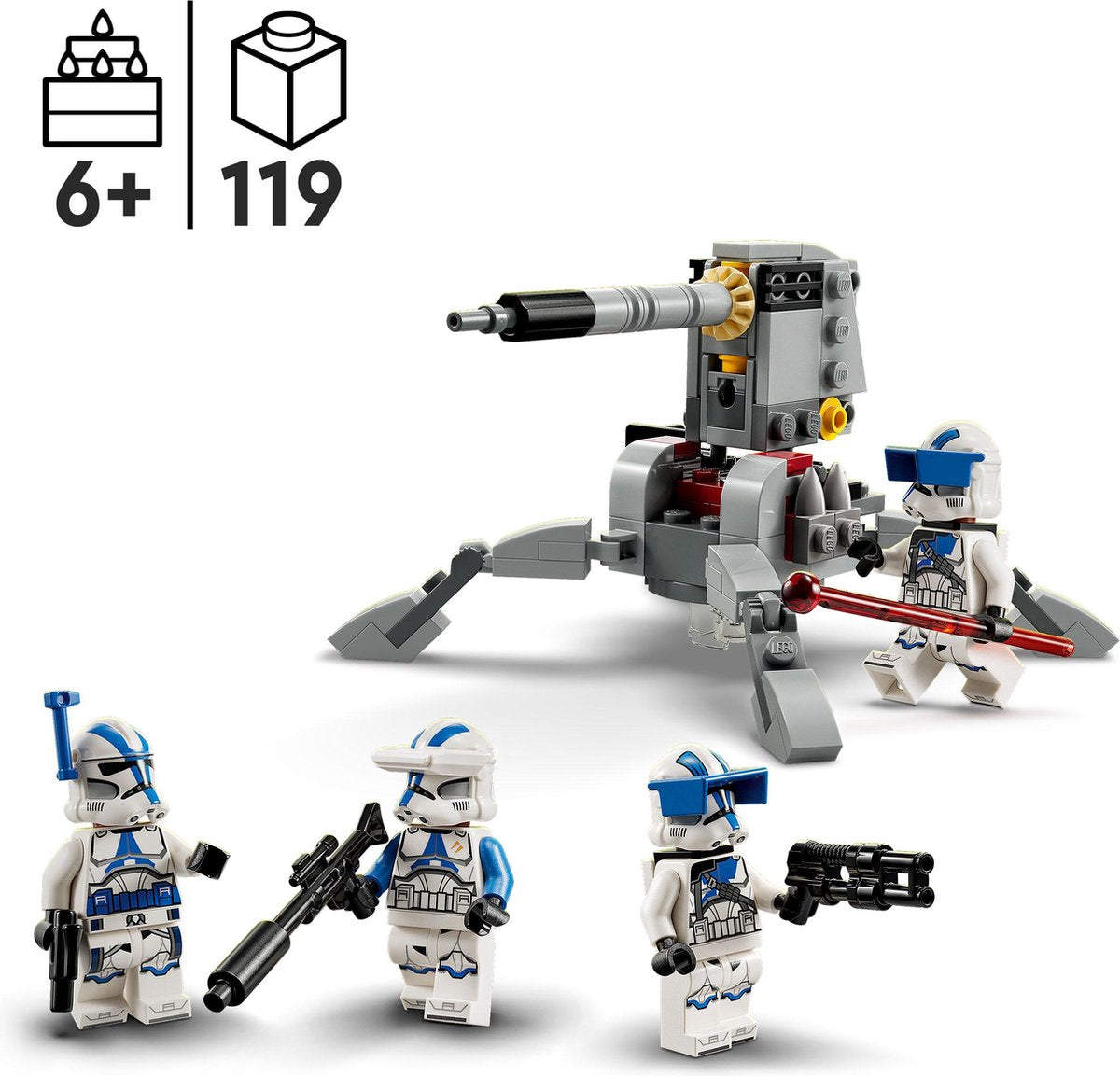 LEGO Star Wars 501ste Clone Trooper Gevechtspakket - 75345