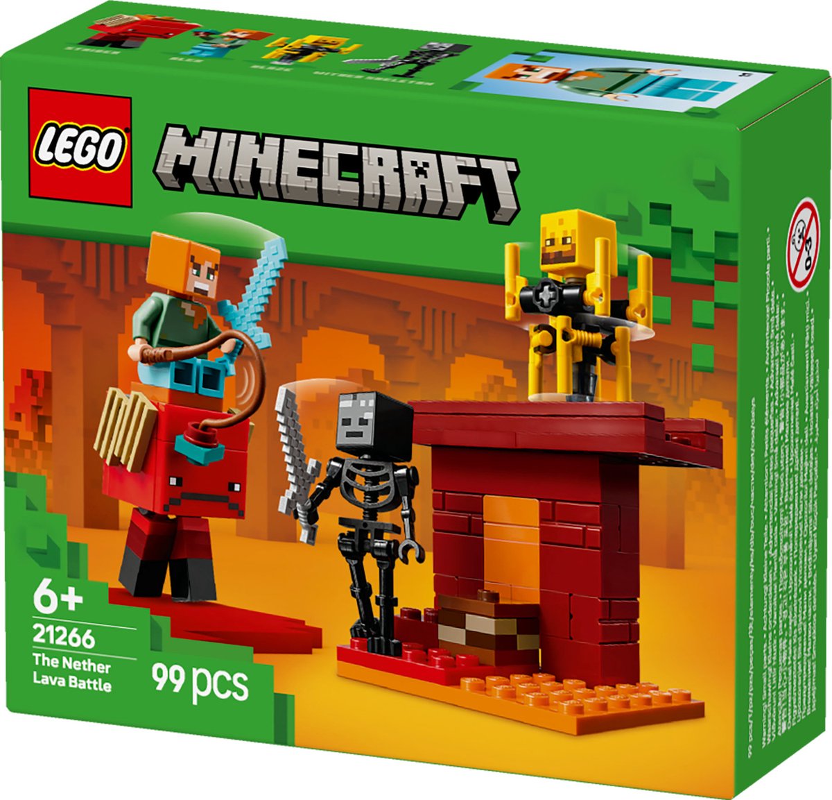 LEGO Minecraft De Lava Strijd in de Nether - 21266
