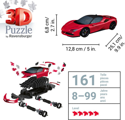 Ravensburger 3D Puzzel Ferrari SF 90 Stradale voor Kinderen & Volwassenen