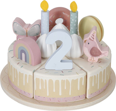 Little Dutch Houten Verjaardagstaart Roze FSC