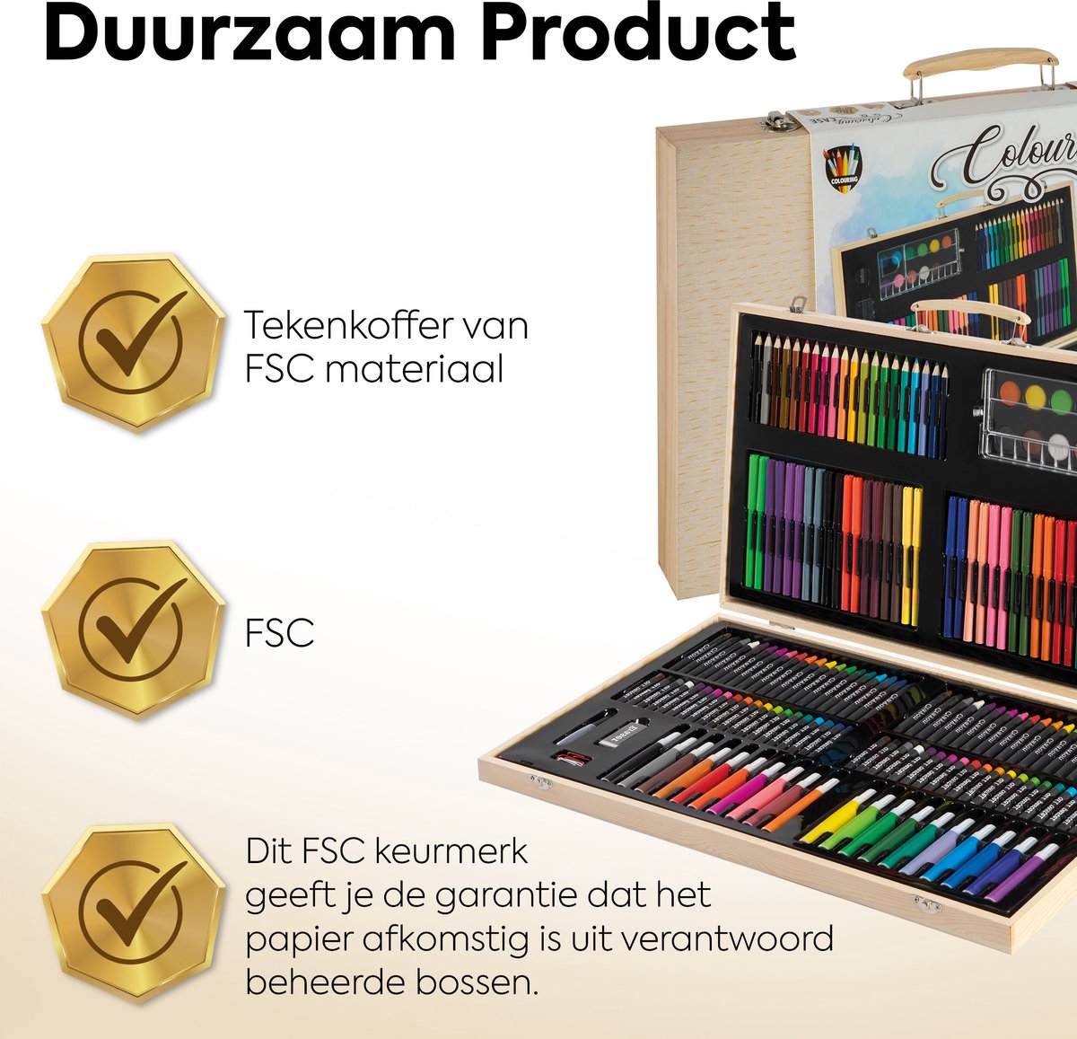 Grafix MEGA XXL Creatieve Tekenset voor Kinderen - 180 Stuks