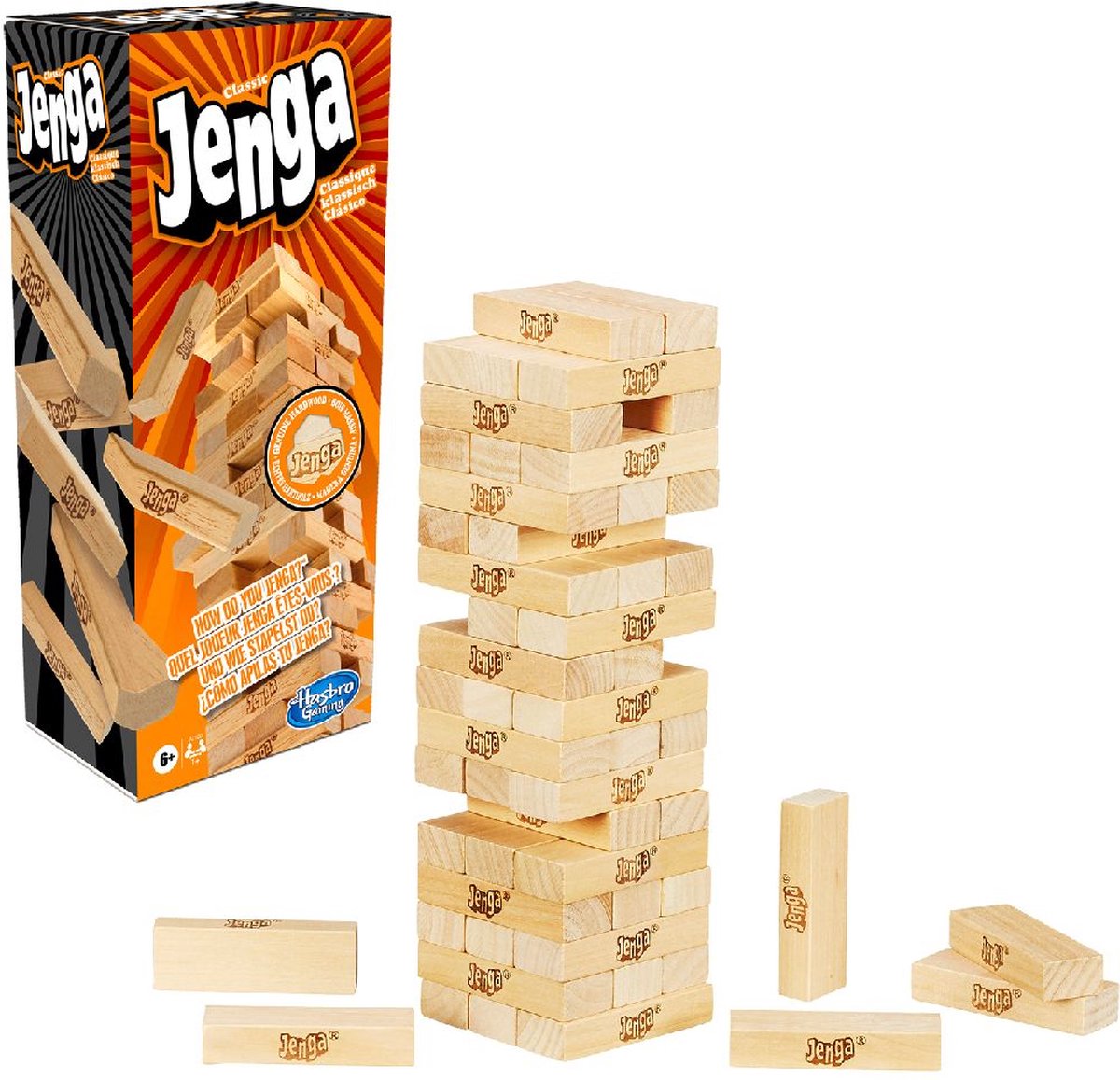 Hasbro Gaming Jenga - Houten Behendigheidsspel
