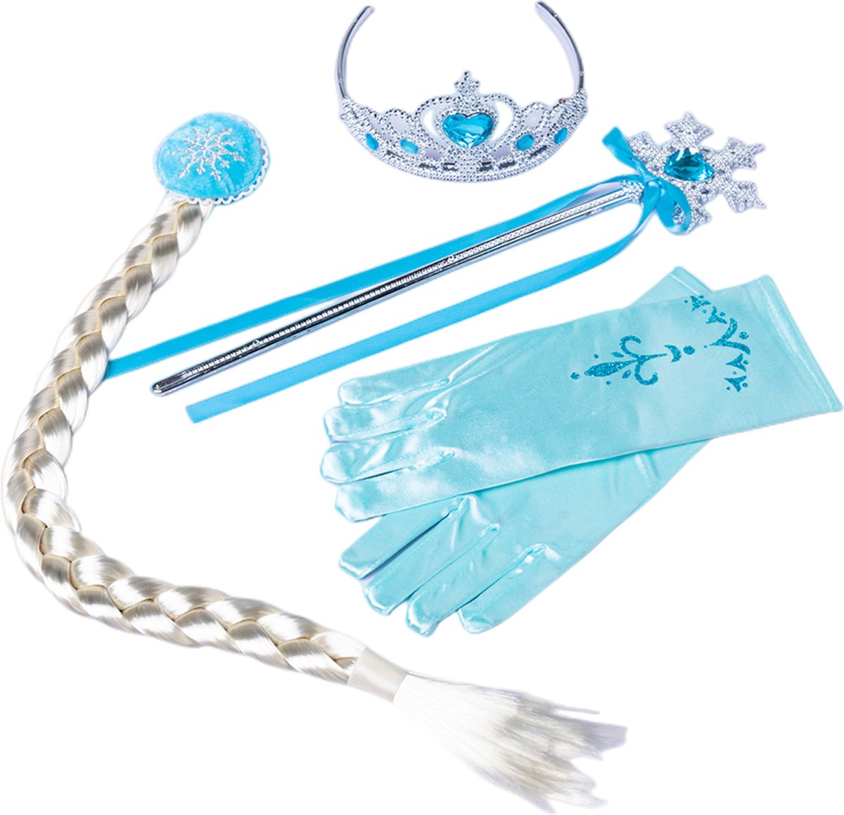 JOYAKIDS Elsa Glamour Prinsessenjurk met Accessoires - 104-110