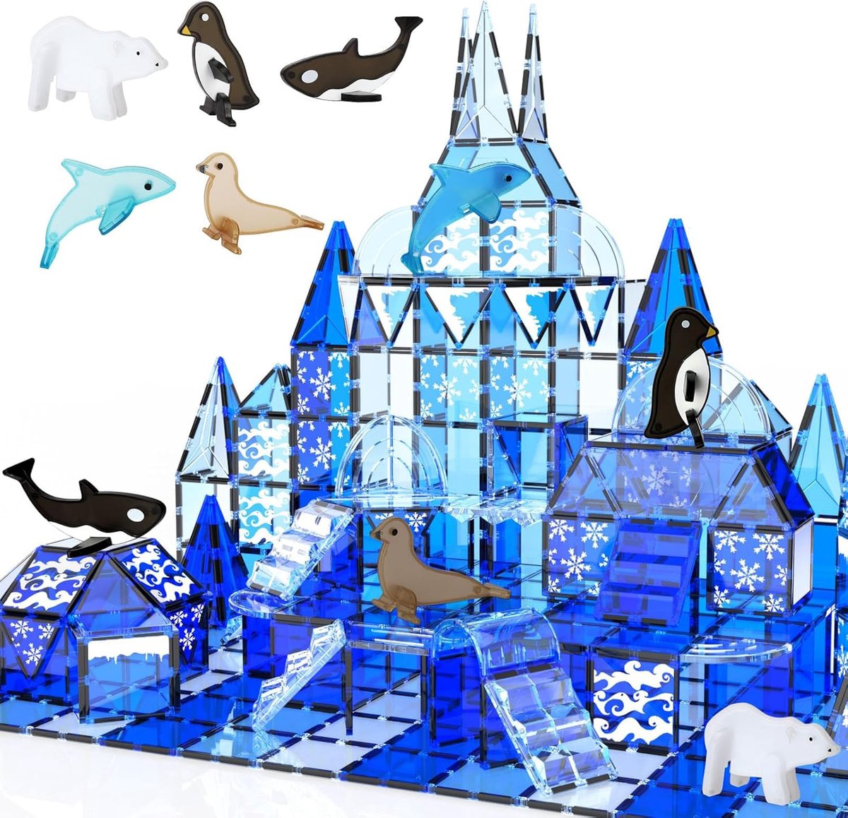 Olvy Magnetische Bouwstenen Set - 56 Stuks - Montessori