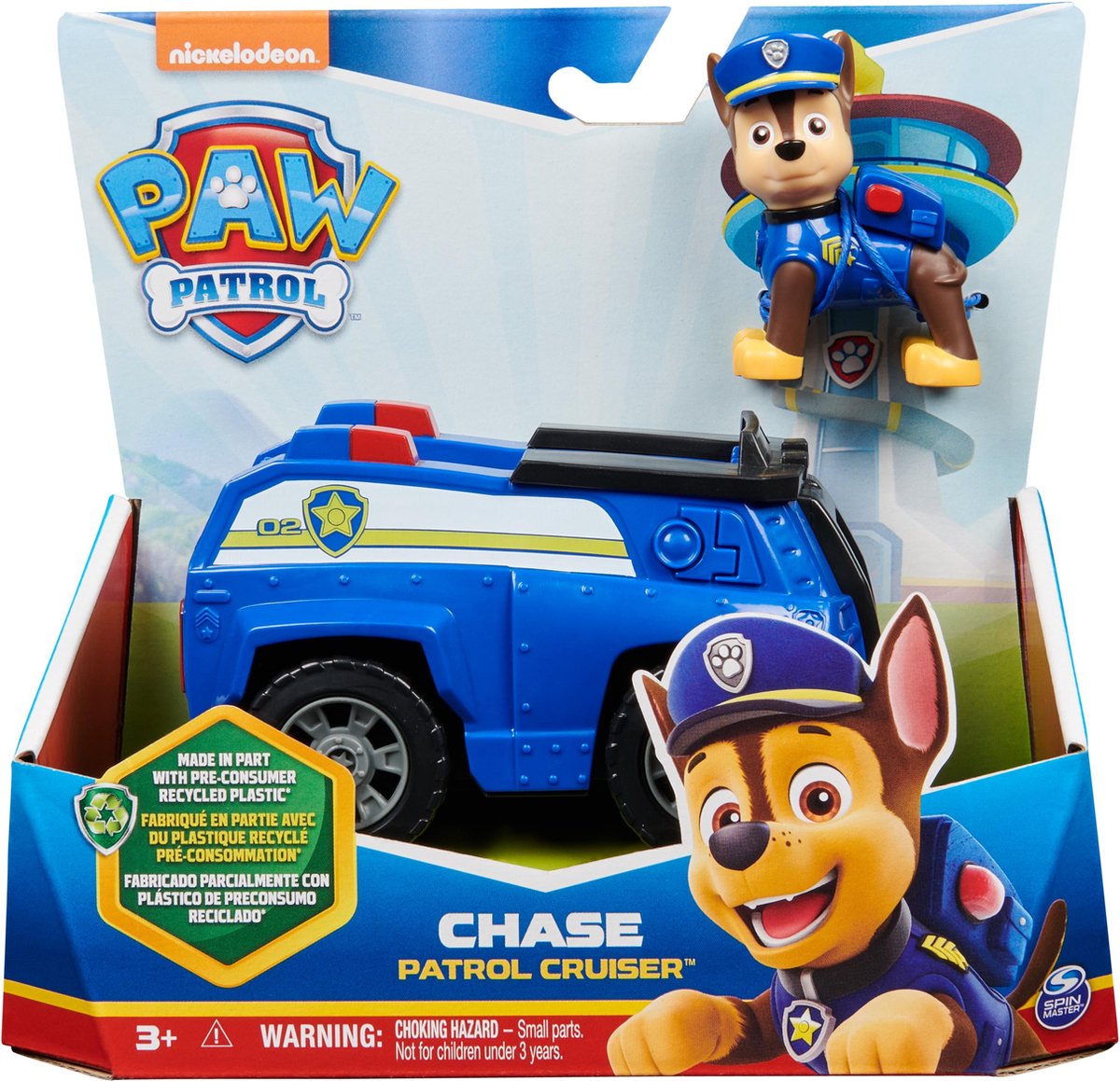PAW Patrol Chase Politiewagen met Verzamelbare Figuur