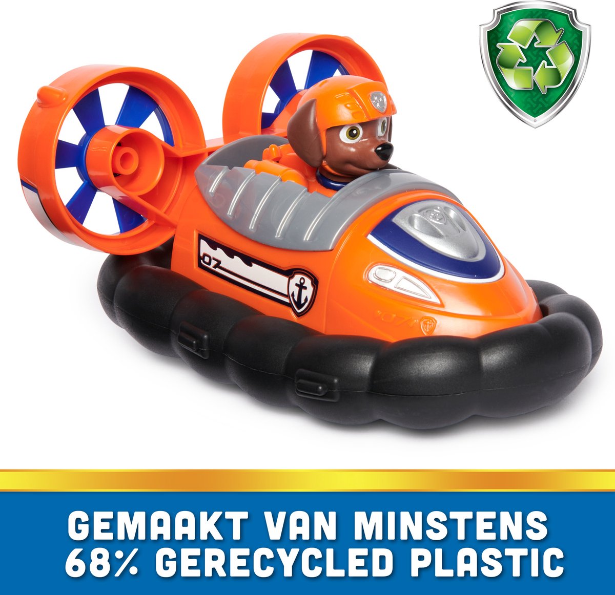 PAW Patrol Zuma's Aéroglisseur met Verzamelbare Figurine