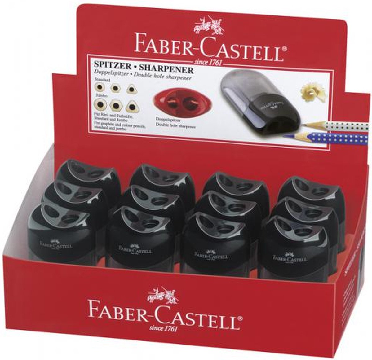 Faber-Castell Puntenslijper met Opvangbuis Zwart