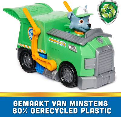 PAW Patrol Rocky's Recycleerwagen met Verzamelbare Figuur