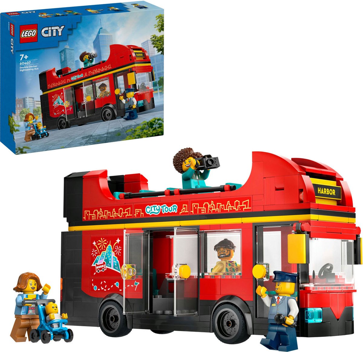 LEGO City Rode Dubbeldekker Toeristenbus - 60407