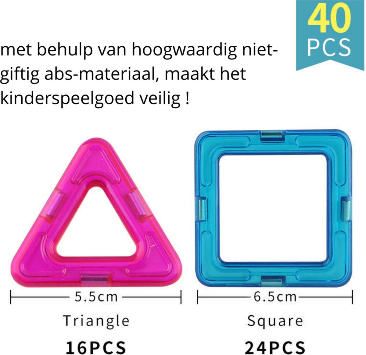 CRYTIVE Magnetisch Speelgoed Set - 40 Stuks