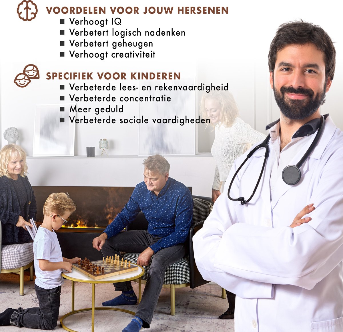 Sincer Houten Schaakset Staunton Inclusief Extra Koninginnen