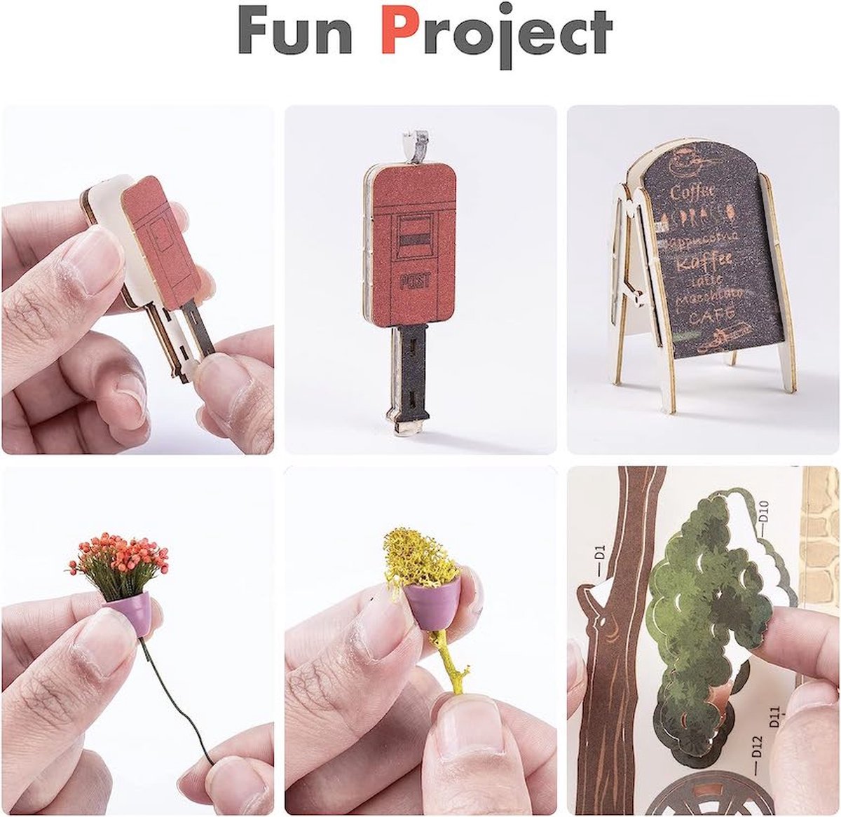 Robotime Sunshine Town Houten Miniatuurhuis - TGB02