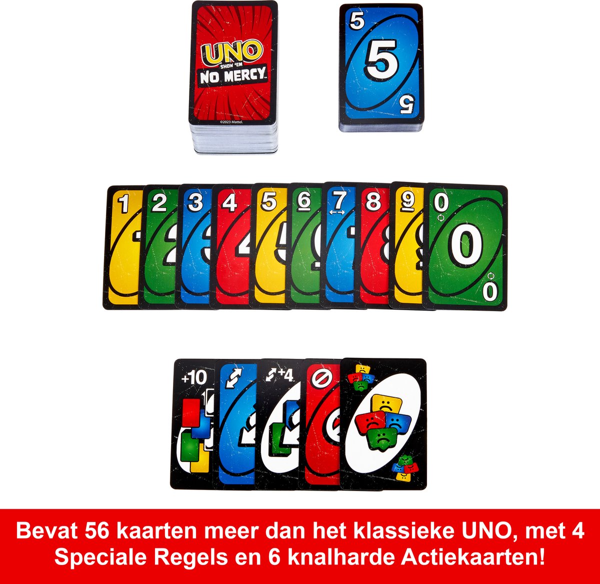 Mattel Games UNO Geen Genade Kaartspel