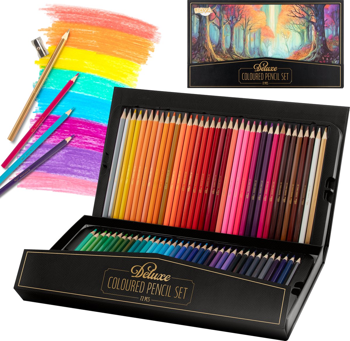 JOYA CREATIVE Luxe Kleurpotlodenset - 72 Stuks