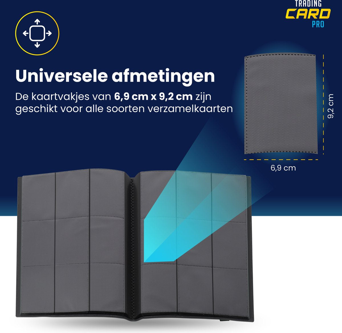 TradingCardPro Zwarte Verzamelmap voor Pokémon Kaarten - 360 Kaarten