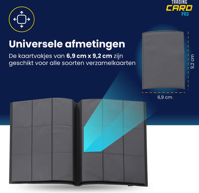 TradingCardPro Zwarte Verzamelmap voor Pokémon Kaarten - 360 Kaarten