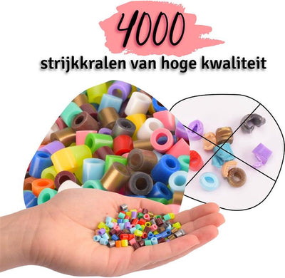 Vaessen Creative Strijkkralen Mix 24 Kleuren in Opbergdoos - 5000 st.