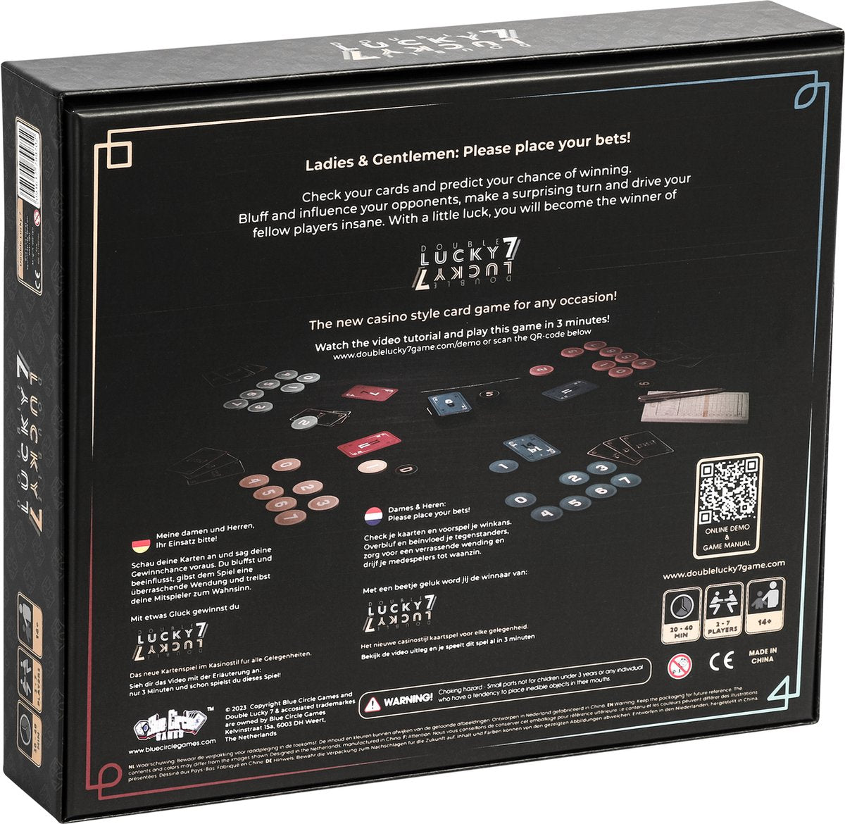 Double Lucky 7 Casino Kaartspel voor 2-7 Spelers