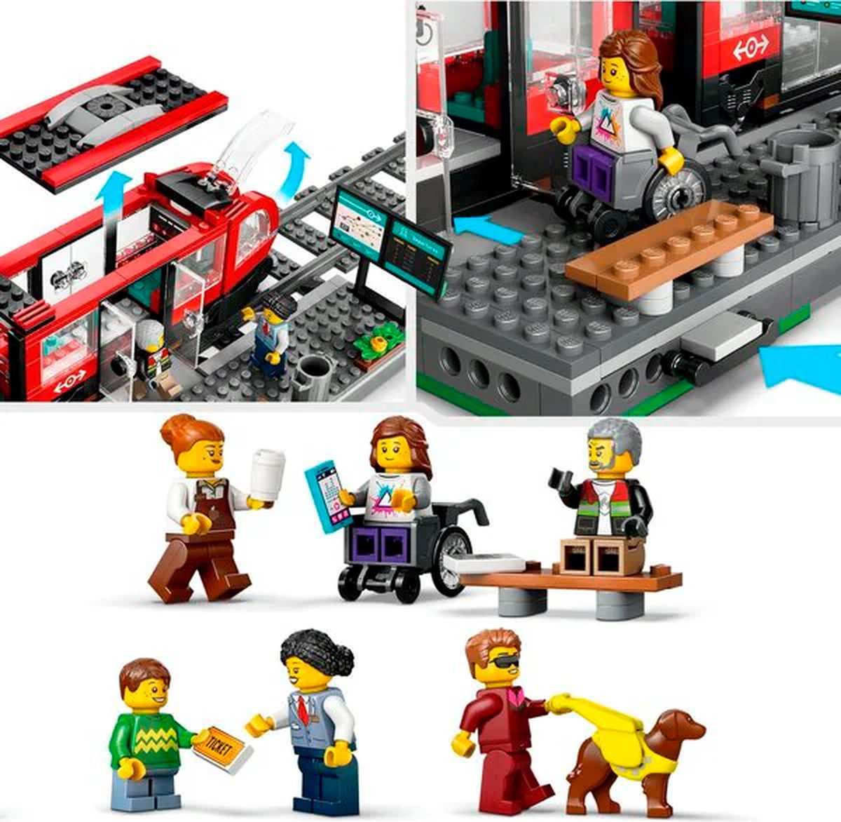 LEGO City Tram en Station - 60423