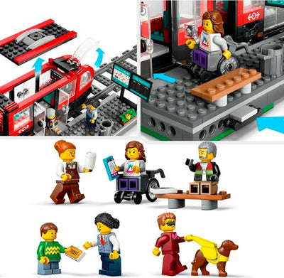 LEGO City Tram en Station - 60423