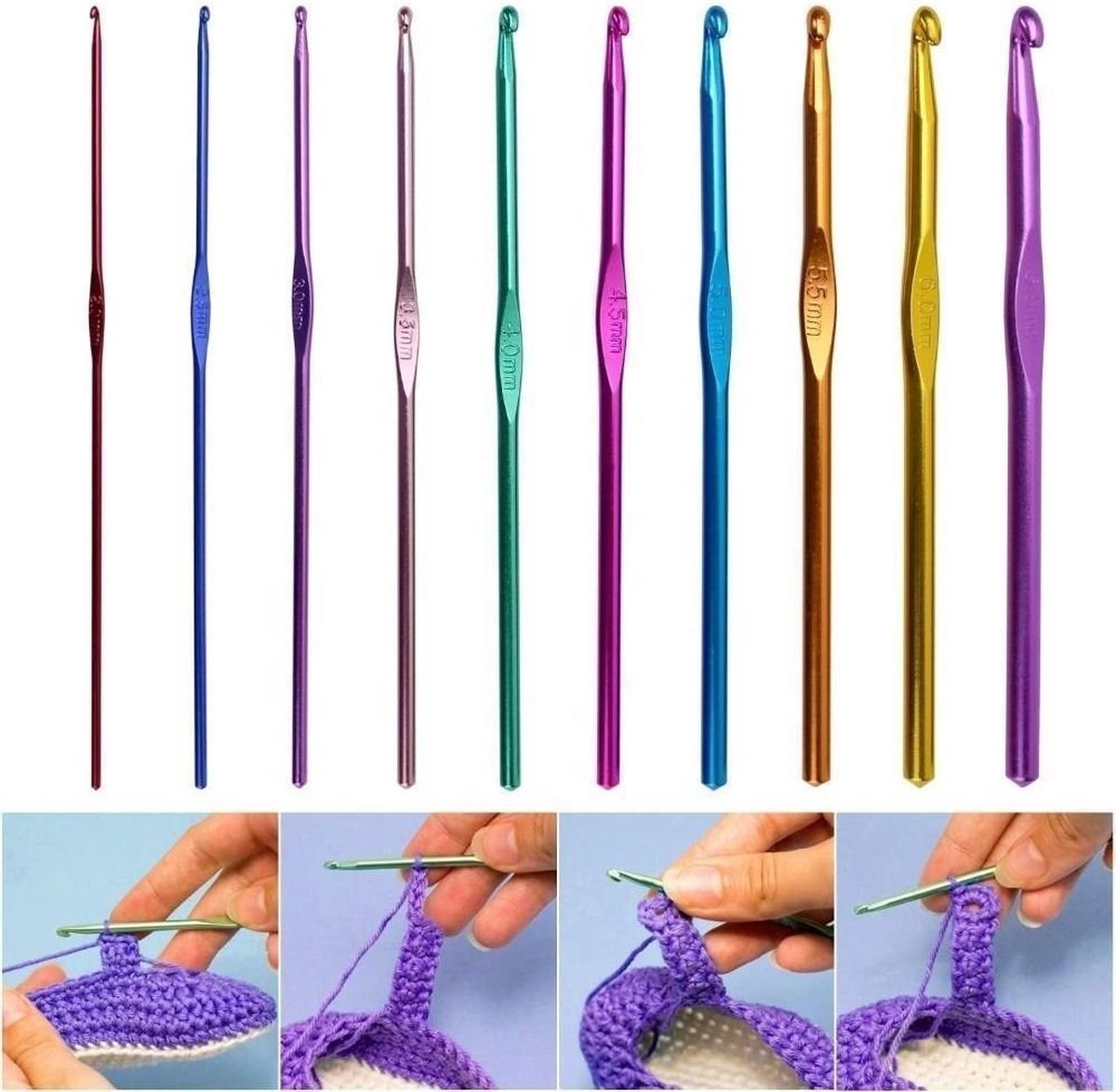 Sans marque Hobbyset: 100 Stuks Beginners & Gevorderden Haken