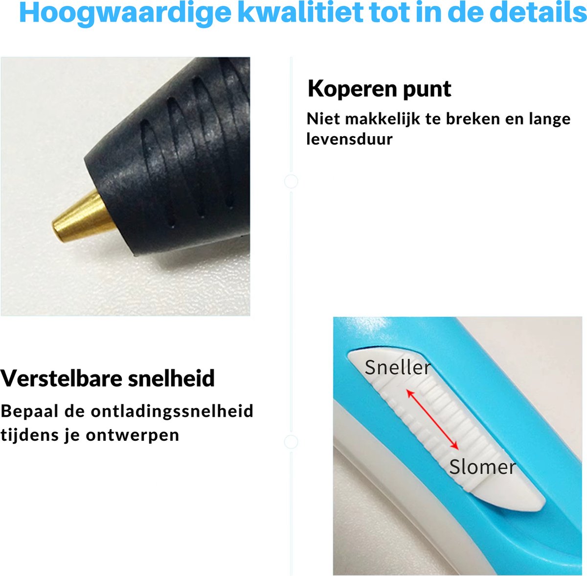 Sans marque Enzoda Stylo 3D Startpakket Roze met Navullingen